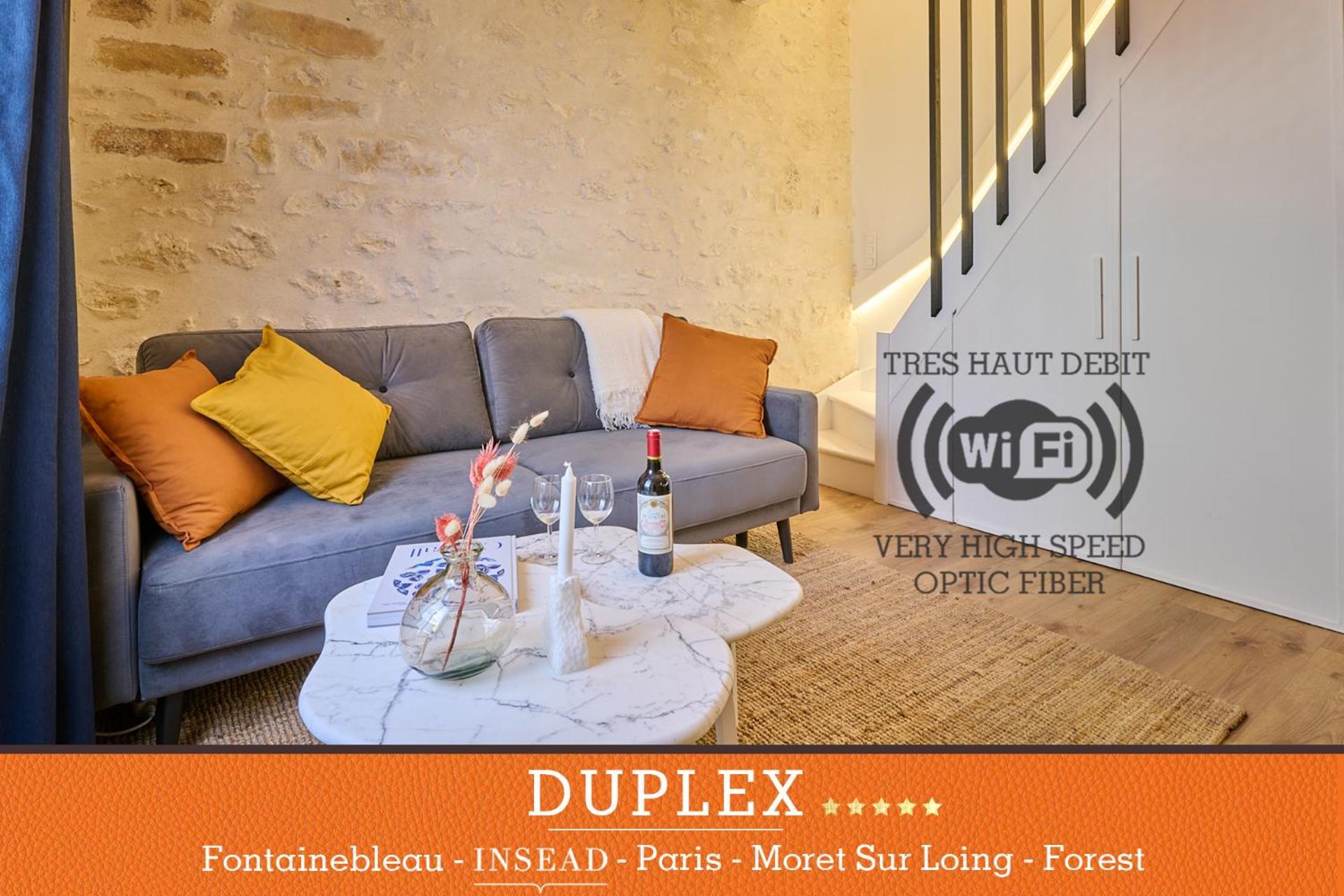 Duplex Standing 7Min➤Fontainebleau-Insead⎮45Min➤Paris Apartment Veneux-les-Sablons Exterior photo